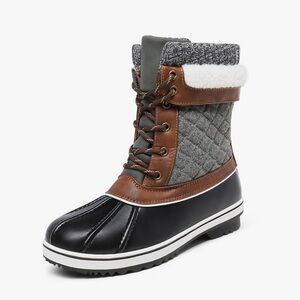 Dream Pairs Women's Winter Boots - Black, Gray, and Brown